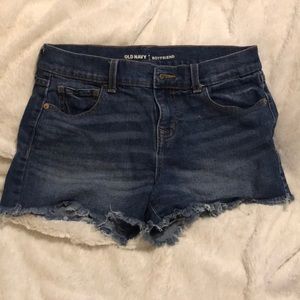 Old Navy Boyfriend cutoff shorts- size 6